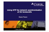 Airvana - Using NTP for Network Synchronisation of 3G ... · Using NTP for network synchronisation of 3G femtocellsof 3G ... The 3G femtocell ... Using NTP for Network Synchronisation