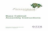 Base Cabinet Assembly Instructions - rth-support.com · (Note that cabinets without dovetails ... Figure 16 — Insert Four Screws to Secure Drawer Assembly ... Forevermark Cabinetry