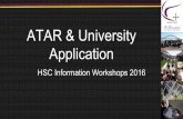 ATAR & University Application - St. Benedict's 77 Biology 65.2 ... each student’s HSC mark in the course. ... Mid July UAC Guide distributed Early August Applications open
