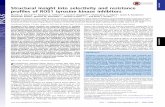 Structural insight into selectivity and resistance ... · Structural insight into selectivity and resistance profiles of ROS1 tyrosine kinase inhibitors Monika A. Davarea,b,1, Nadeem
