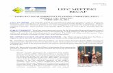 TAMPA BAY LOCAL EMERGENCY PLANNING … Recaps/2014/LEPC_Recap_022614.pdf · TAMPA BAY LOCAL EMERGENCY PLANNING COMMITTEE ... the Tampa Bay LEPC since October 2005 and his service