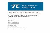 DISCUSSION PAPER PI-1407 - Pensions Institute · DISCUSSION PAPER PI-1407 On the Disclosure of the Costs of Investment Management. David Blake. May 2014 ISSN 1367-580X …
