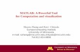 MATLAB: A Powerful Tool for Computation and … · MATLAB: A Powerful Tool . for Computation and visualization. Shuxia Zhang and Ravi Chityala. Sumpercomputing Institute. ... (PDE)