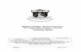 NGM College (Autonomous) · QMSM-01 Page 1 of 51 NGM College (Autonomous) 90, Palghat Road, Pollachi – 642 001 Coimbatore District, Tamilnadu, INDIA