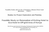Feasible Study on Renovation of Exiting Hotel to Eco … Study on Renovation of Exiting Hotel to Eco-hotel in Off-grid Area of Kenya 29 th February, 2012 NTT Data Institute of Management