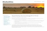 Quarterly Accounting Roundup - Deloitte · Quarterly Accounting Roundup: Year in Review — 2017. Notable standards issued by the FASB in 2017 include Accounting Standards Updates