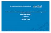 Abu Dhabi Occupational Safety and Health System …€¦ · Abu Dhabi Occupational Safety and Health System Framework (OSHAD-SF) Manual . Version 3.1 . March 2017