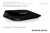 User Manual - Philips · User Manual. EN: For further ... EN 1DYLJDWH RQ WKH +RPH VFUHHQ ... English EN 1 2Q WKH UHPRWH FRQWURO SUHVV WR JR WR WKH +RPH VFUHHQ