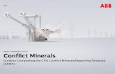 PROJECT MANAGEMENT OFFICE Conflict Minerals · PROJECT MANAGEMENT OFFICE Conflict Minerals Guide to Completing the CFSI Conflict Minerals Reporting Template (CMRT)