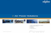 ac Power Solutions - Alpha Technologies · AC Power Solutions Outdoor ... DataComm, Traffic, Parking, Medical, and Security markets. Alpha also works in partnership ... Flextra Node