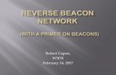 Robert Capon, W3DX February 14, 2017 - albemarleradio.org · Central server distributes spots via , and public telnet servers ... Filter programs monitor the RBN feed and post