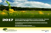 FOREST PRESERVE DISTRICT - Forest Preserves of …fpdcc.com/downloads/FPCC-2017-Budget-Recommendation.pdfFOREST PRESERVE DISTRICT OF COOK COUNTY, ILLINOIS EXECUTIVE BUDGET RECOMMENDATION