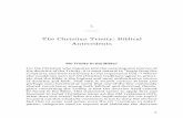 The Christian Trinity: Biblical Antecedentsintermsofsymbols,images,metaphors,testimonies, andstories.50Thebasicbiblicalterms,theOTruachandtheNT CHRISTIAN UNDERSTANDINGS OF THE TRINITY