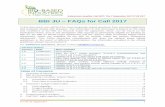 BBI JU – FAQs for Call 2017 · Submission deadline Call 2017: Thu 7 September 2017 17:00 CET v1.5 dd. 31 August 2017 1 BBI JU – FAQs for Call 2017 In this document, you will find