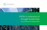 FRTB: A collection of thought leadership - Markit ·  · 2017-12-21... A collection of thought leadership ... 6 McKinsey Working Papers on Corporate & Investment Banking No.11. 7
