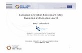 European Innovation Scoreboard (EIS): Evolution … Innovation Indicators for Latin America Workshop OECD, 19 March 2009 European Innovation Scoreboard (EIS): Evolution and Lessons