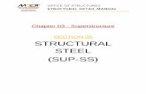 Chapter 03 - Superstructure SECTION 05 … 03 - Superstructure. SECTION 05 STRUCTURAL STEEL ... Notes: For number of studs ... plate for channel diaphragms for all girders and rolled