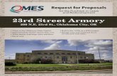 23rd Street Armory - Oklahoma · OMES Real Estate and Leasing Services at2401 N. Lincoln Blvd., Ste. 212, Oklahoma City ... Notice of RFP Redevelopment of the 23rd Street Armory Author: