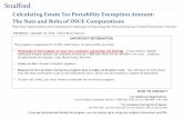 Calculating Estate Tax Portability Exemption Amount: …media.straffordpub.com/products/calculating-estate-tax-portability... · Calculating Estate Tax Portability Exemption Amount