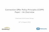 Connection Offer Policy Principles (COPP) Paper An … · Connection Offer Policy Principles (COPP) Paper –An Overview ... Term and Transferability of ... their capacity and how