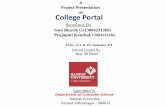 Project Presentation College Portalgnu.inflibnet.ac.in/jspui/bitstream/123456789/2149/1/COLLEGE PORTAL...Project Presentation on ... Sr. No. Field Name Data type(size) ... Description