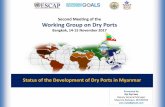 Second Meeting of the Working Group on Dry Ports · Status of the Development of Dry Ports in Myanmar Second Meeting of the Working Group on Dry Ports ... applicable customs control