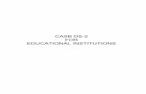 CASB DS-2 FOR EDUCATIONAL INSTITUTIONS€¦ ·  · 2018-03-12Parts II through VI pertain to the types of costs generally incurred ... Each segment or business unit required to disclose