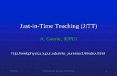 Just-in-Time Teaching (JiTT) - American Association of …€¦ ·  · 2014-10-27Just-in-Time Teaching (JiTT) A. Gavrin, ... 15 20 25 30 35 S p9 7 F97 S p9 8 F98 S p9 9 F99 S p0