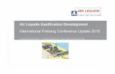 Air Liquide Gasification Development - tu-freiberg.detu-freiberg.de/sites/default/files/media/professur-fuer-energiever... · Air Liquide Gasification Development ... MegaMethanol