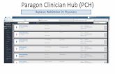 Paragon Clinician Hub - mbhs eapps and info/clinician... · Paragon Clinician Hub (PCH) ... • Recent vital sign data • Recent intake and output data ... removing a patient assignment