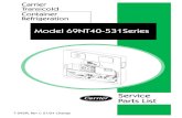 Model 69NT40-531Series - Reefer Service and Repair | IRS …€¦ ·  · 2014-05-18Parts List Model 69NT40-531Series T-292PL Rev C 07/04 Change. ... PART NUMBER INDEX ... The Carrier