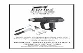 EARLEX HG2000 LCD Heat Gun · EARLEX HG2000 LCD Heat Gun ... For your own safety read this instruction manual and general ... Do noc obbcrdcc eicher che air incake or nozzle odclec