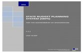 STATE BUDGET PLANNING SYSTEM (SBPS) - DAD Afghanistandadafghanistan.gov.af/dad/Documents/help/Application/ENG/Users... · The State Budget Planning System (SBPS) is integrated with