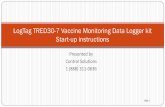 LogTag TRED30-7 Vaccine Monitoring Data Logger kit Start-up …€¦ ·  · 2018-01-05LogTag TRED30-7 Vaccine Monitoring Data Logger kit Start-up instructions Slide 1. When you receive
