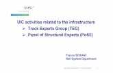 UIC activities related to the infrastructure Track Experts ... RAME Meeting, Paris, 7 December 2009 3 • Improved wheel/rail interaction • Condition monitoring and remote evaluation