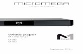 White paper - Micromega · White paper M-One range M100 M150 September 2016 v2. M-One series: A revolutionary all-in-one concept ... tible UPnP - DLNA app …