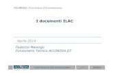 Aprile 2014 Federico Marengo Funzionario Tecnico … of measuring instruments: ... OIML D 10 Guidelines for the determination of calibration intervals of measuring instruments.