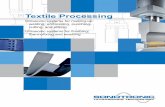 Textile Processing - SONOTRONIC · Textile Processing Ultrasonic systems ... reduced, because the ultrasonic tools are self-cleaning and not contaminated by ... subsequent ironing