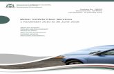 Motor Vehicle Fleet Services - Department of Finance ... · o steam clean engine bay, door latches, ... complaints via Finance’s online Feedback Management System. ... Motor vehicle