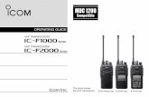 VHF TRANSCEIVERS iF1000 Series - ICOM Canada TRANSCEIVERS iF2000 Series UHF TRANSCEIVERS i We appreciate you choosing Icom for your communication needs. The MDC 1200 signaling system