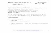 AERO-EAST-EUROPEaeroeast.net/pdf/maintenance-program.pdf · AERO-EAST-EUROPE d.o.o. ... Flight report ... Check Pitot Tube for damages or clogs.