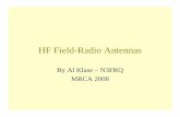 HF FieldHF Field-Radio AntennasRadio Antennas Field Radio Antennas.pdf · HF FieldHF Field-Radio AntennasRadio Antennas By Al Klase – N3FRQ MRCA 2008MRCA 2008. GROUND WAVEGROUND
