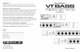 RACKMOUNT - Tech 21, SansAmp, Effects Pedals, Bass … · FRONT PANEL VT Bass Rack is designed with active controls, which cut and boost, rather than traditional passive controls