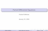 Partial Differential Equations - Institutkokkotas/Teaching/Num_Methods... · We will study this equation based on the techniques developed earlier for the ... Kostas Kokkotas Partial