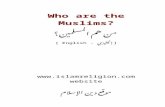 Who are the Muslims? - IslamHouse.com · Web viewThey translated into Arabic volumes of philosophical and scientific works from Greek and Syriac languages (the languages of Eastern