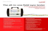 The all-in-one field sync tester - HKE | AudiTech · The all-in-one field sync tester ... eNodeB: Huawei, ZTE, Ericsson ... Small cells supporting PTP or NTP Cell-site Routers and