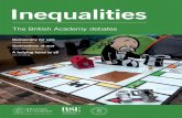 BA A5 Inequality - British Academy · The British Academy debates Democracy for sale COLIN CROUCH Generations at war JAMIESHA MAJEVADIA A helping hand to all JOE CERRELL Inequalities