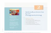 Introd C++ Pr - Pearsonwps.pearsoncustom.com/.../6904/7070180/CIS110_Ch02.pdf · 44 Chapter 2Introduction to C++ Programming O ut line 2.1 Introduction WenowintroduceC++programming,whichfacilitatesadisciplinedapproachtoprogram