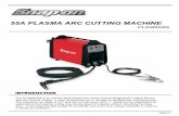 55A PLASMA ARC CUTTING MACHINE - Systematics Inc. · 55A PLASMA ARC CUTTING MACHINE PLASMA60i ... THERMAL PROTECTION ... The plasma cutter is able to operate on 208 or 230 volt