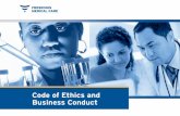 Code of Ethics and Business Conduct - Healthcare | Renal · II Applicability of the Code of Ethics and Business Conduct 9 ... a broad outline of acceptable behavior. ii ... that the
